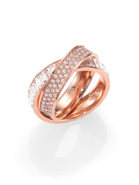 michael kors 925 rose ring|Pavé Rose Gold.